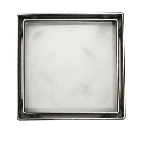 TI-1504 150mm Square Satin finish / Mirror polished Tile shower drain commercial