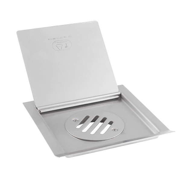 BT-75-RW Square Stainless steel 160*160mm Satin finish / Mirror polished Floor drains