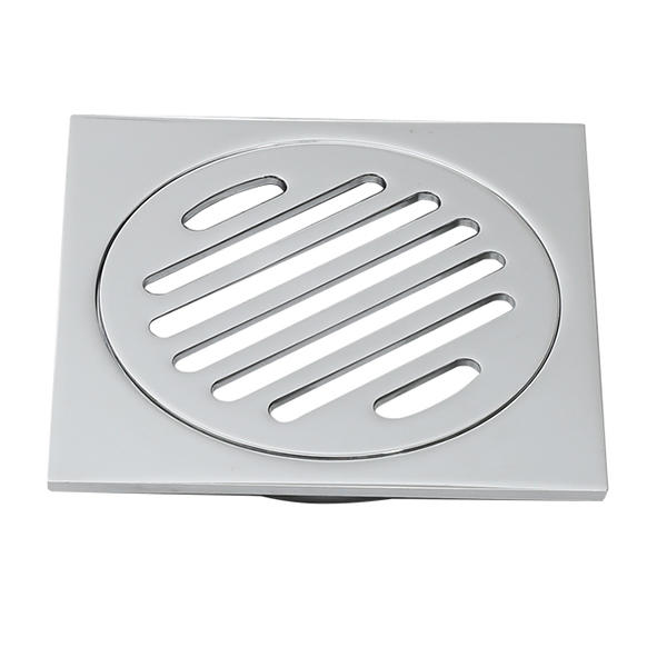 SQA-321  Hot selling Customizable Square 85MM Polished Brass floor drains grates