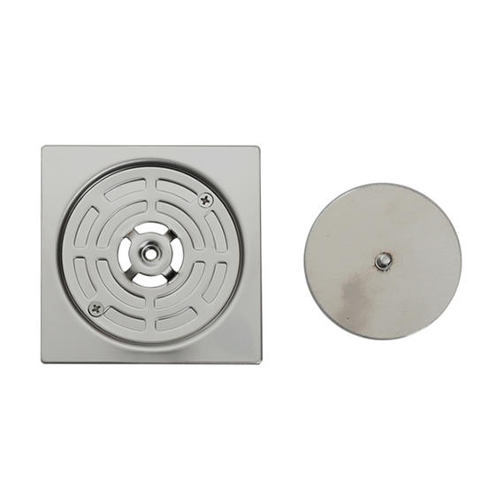 BT-1038-SD Professional all sizes available ss304 150*150mm square shower drainer cover with screw