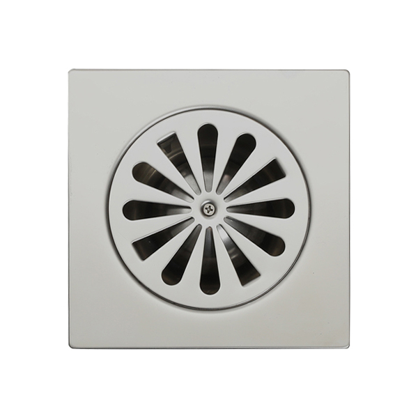 BT-105 Professional 304 Stainless Steel 100x100mm French Drains Deodorant Square Floor Drains
