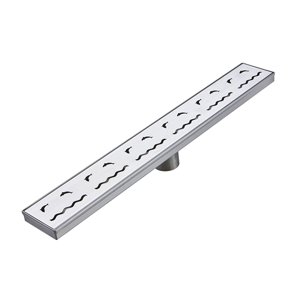 DO85 304 316 Customizable Polished linear patio drains  50mm diameter outlet