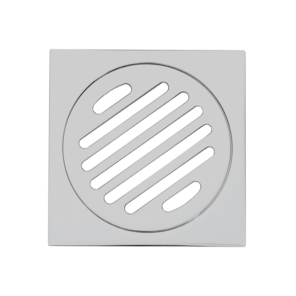 SQA-321  Hot selling Customizable Square 85MM Polished Brass floor drains grates