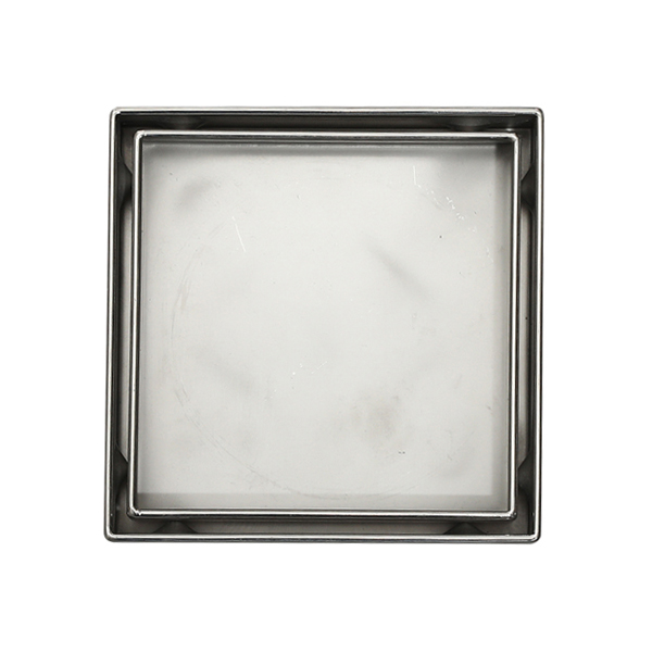 TI-1504 150mm Square Satin finish / Mirror polished Tile shower drain commercial