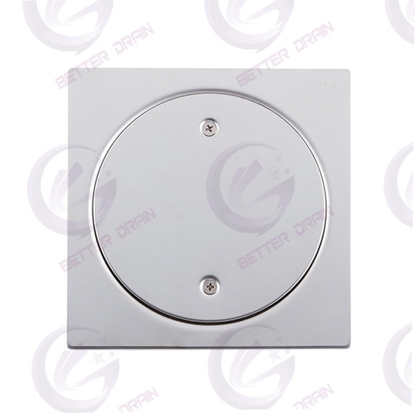 BT-150B-CO Customizable Square Stainless Steel Anti-odour Strainer Floor Drain with Clean Out