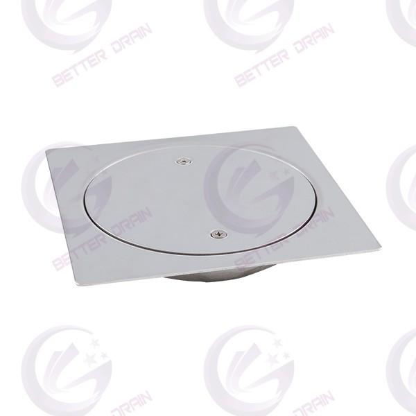 BT-150B-CO Customizable Square Stainless Steel Anti-odour Strainer Floor Drain with Clean Out