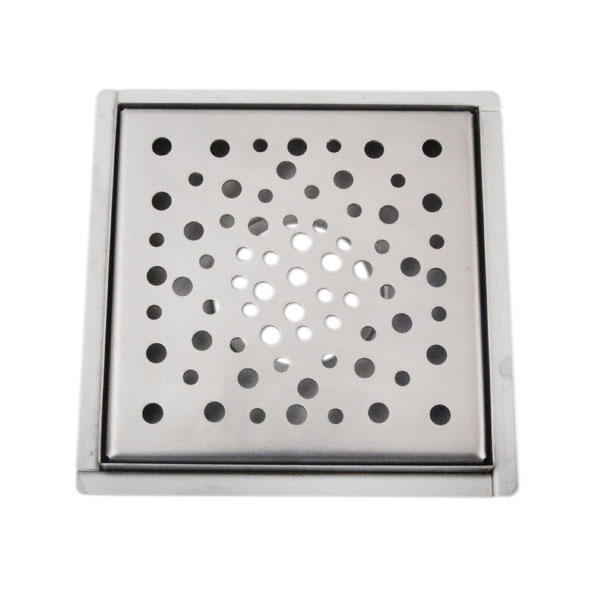 BT-203 150*150mm Outdoor Stainless Steel  Square Floor Drain Square Checkered Pattern Grate