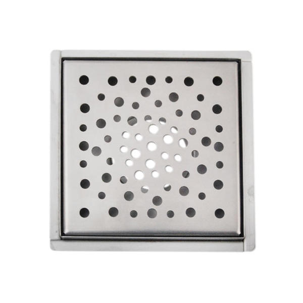 BT-203 150*150mm Outdoor Stainless Steel  Square Floor Drain Square Checkered Pattern Grate