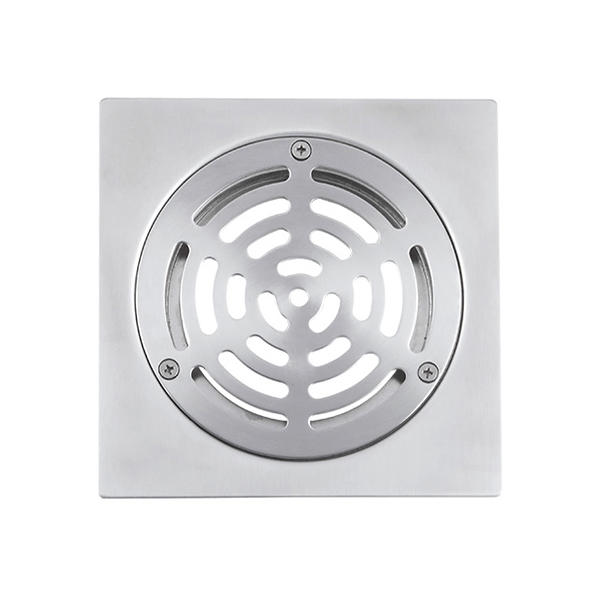 BT-301 Outlet 100mm Square Shape Stainless Steel Floor Drain Cover Home Bathroom with screw