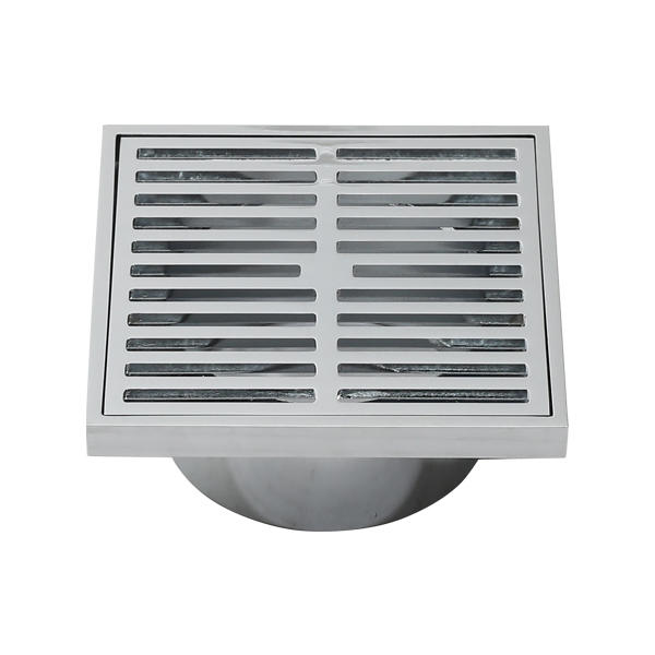 SQA-343  Customizable  REMOVABLE GRATE STRAINER Brass FLOOR DRAINS with grates